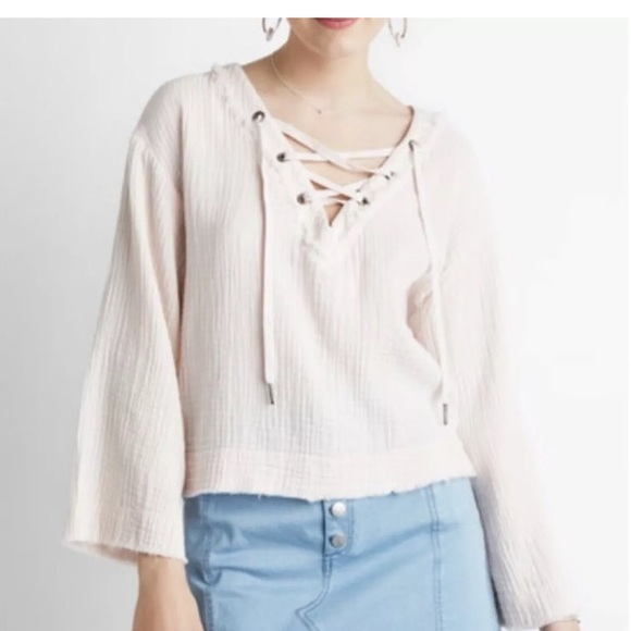 Anthropologie Tops - Anthropologie Cloth & Stone Gauze Top - Large
